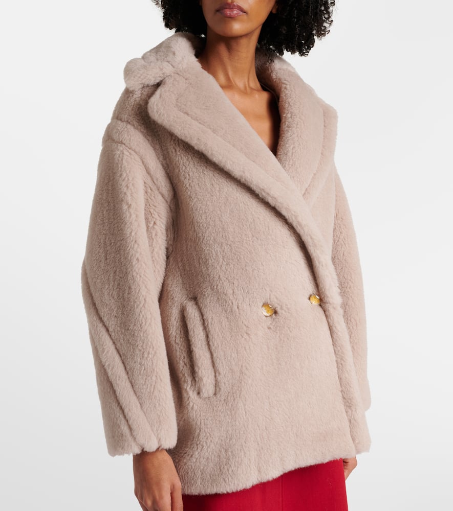 Max Mara Cuba alpaca, wool, and silk teddy coat