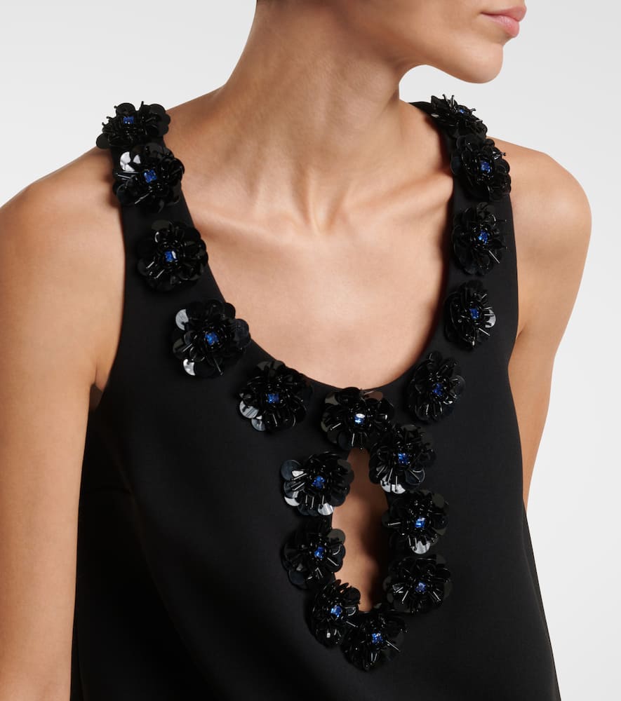 Max Mara Delis sequined cutout cr√É¬™pe minidress