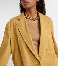 Max Mara Dizzy oversized cotton canvas blazer
