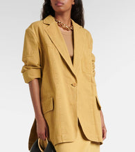 Max Mara Dizzy oversized cotton canvas blazer