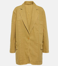 Max Mara Dizzy oversized cotton canvas blazer