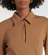 Max Mara Dorema belted jersey minidress