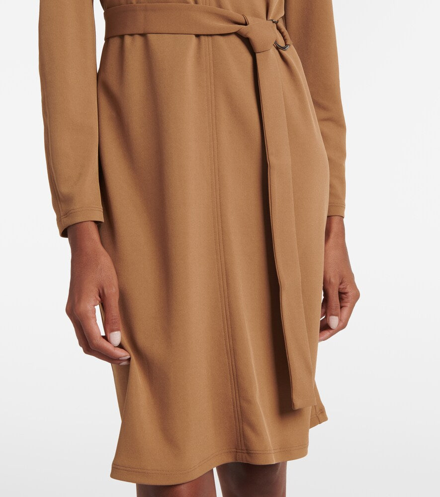 Max Mara Dorema belted jersey minidress