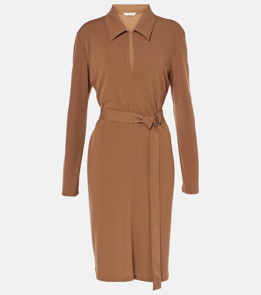 Max Mara Dorema belted jersey minidress. Max Mara Dorema 配腰带平纹针织迷你连衣裙