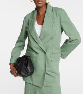 Max Mara Double-breasted cotton blazer