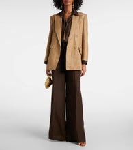 Max Mara Double-breasted linen blazer