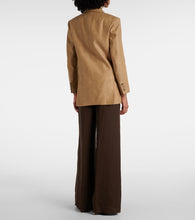 Max Mara Double-breasted linen blazer