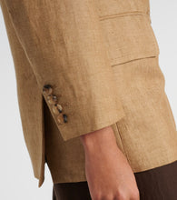 Max Mara Double-breasted linen blazer