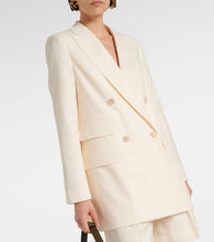 Max Mara Double-breasted virgin wool blazer