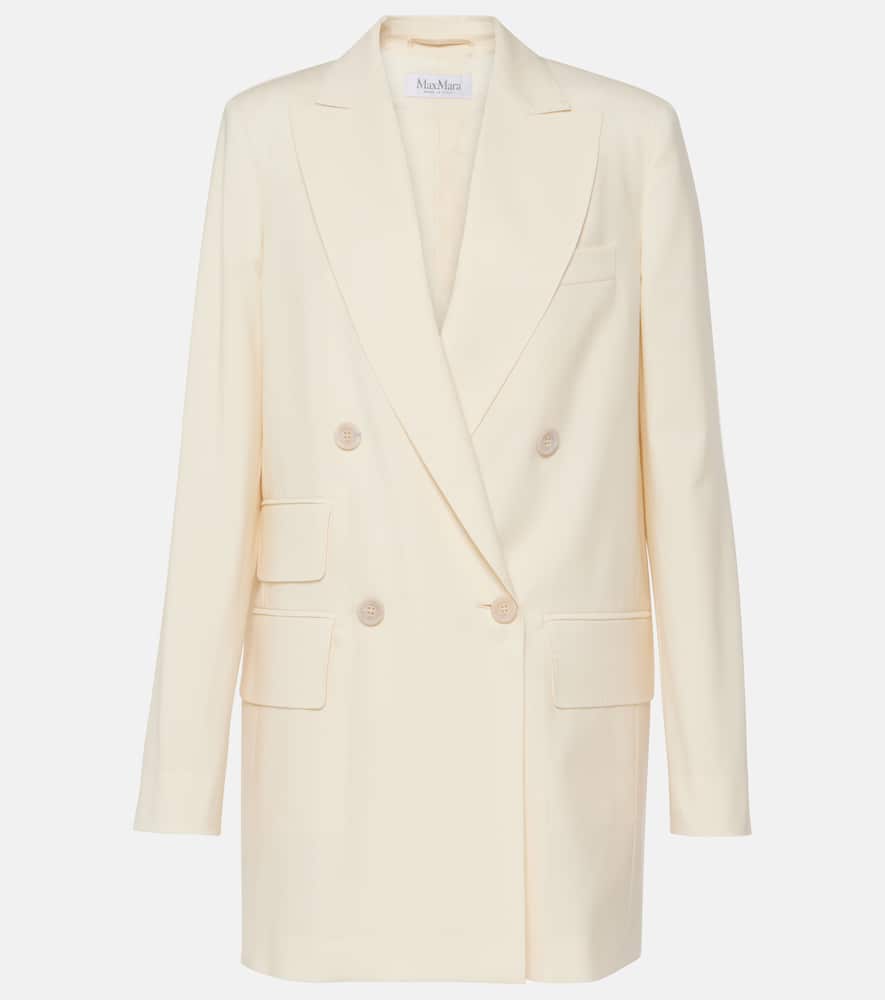 Max Mara Double-breasted virgin wool blazer