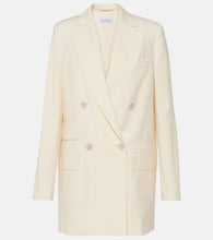 Max Mara Double-breasted virgin wool blazer