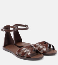 Max Mara Doublefla leather sandals