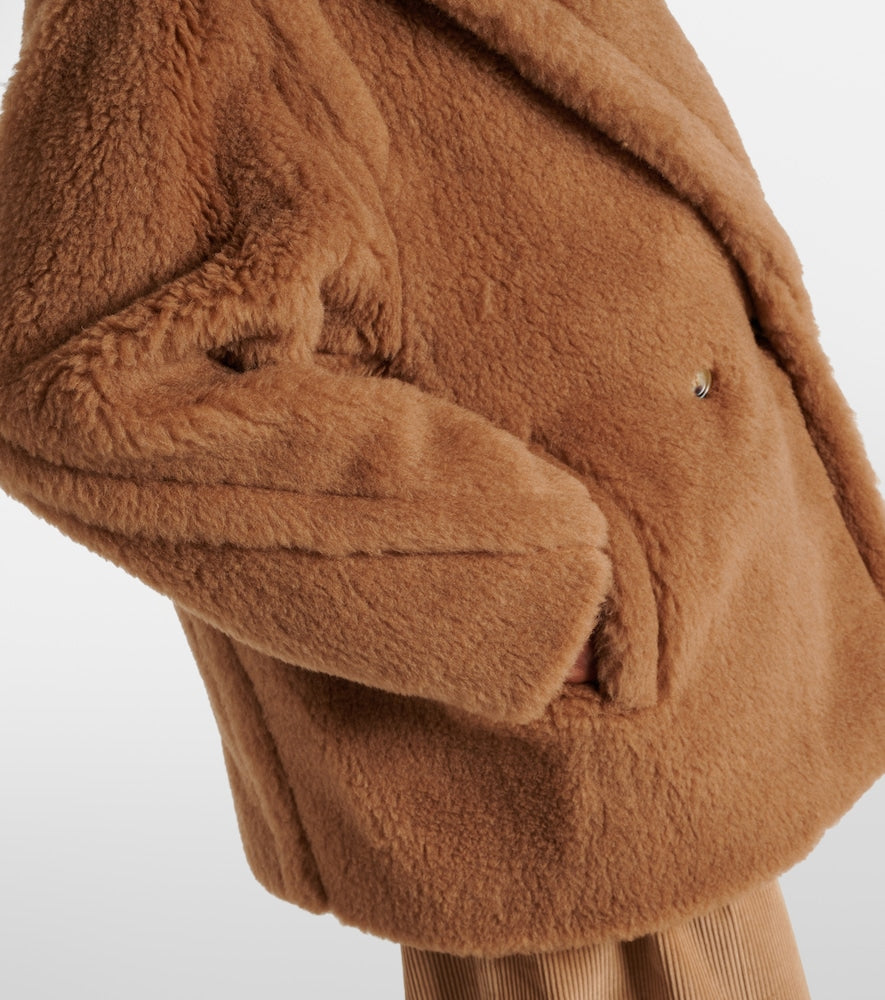 Max Mara Dramma wool and silk teddy jacket