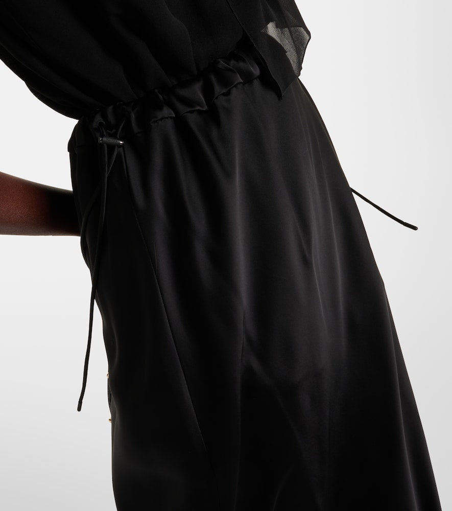 Max Mara Editore satin midi skirt
