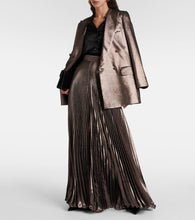 Max Mara Edro silk-blend lam√É¬© blazer