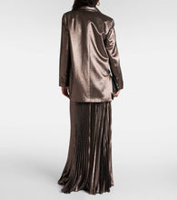 Max Mara Edro silk-blend lam√É¬© blazer