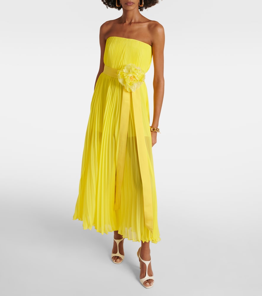 Max Mara Elegante Hiltex chiffon maxi dress