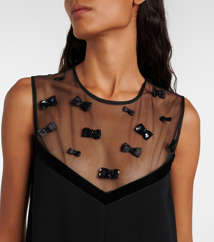 Max Mara Elegante Nandina bow-detail minidress
