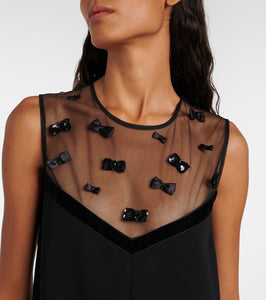 Max Mara Elegante Nandina bow-detail minidress