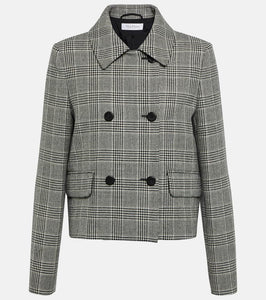 Max Mara Facella houndstooth wool jacket