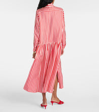 Max Mara Faesite striped silk twill maxi dress
