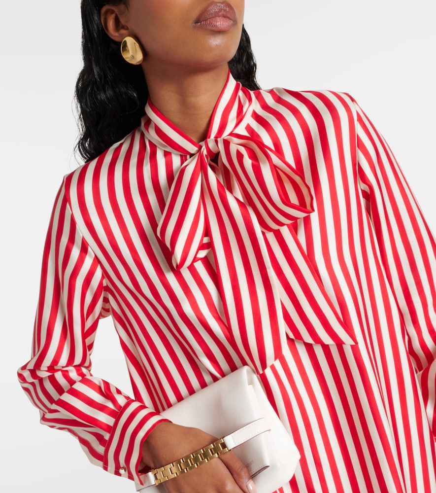 Max Mara Faesite striped silk twill maxi dress