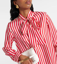 Max Mara Faesite striped silk twill maxi dress
