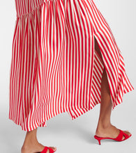 Max Mara Faesite striped silk twill maxi dress