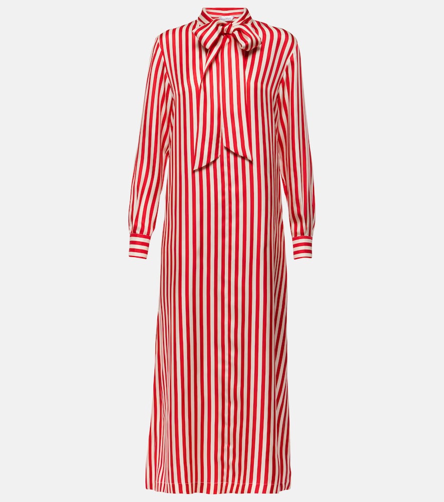 Max Mara Faesite striped silk twill maxi dress. Max Mara Faesite 条纹真丝斜纹长裙