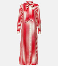 Max Mara Faesite striped silk twill maxi dress. Max Mara Faesite 条纹真丝斜纹长裙