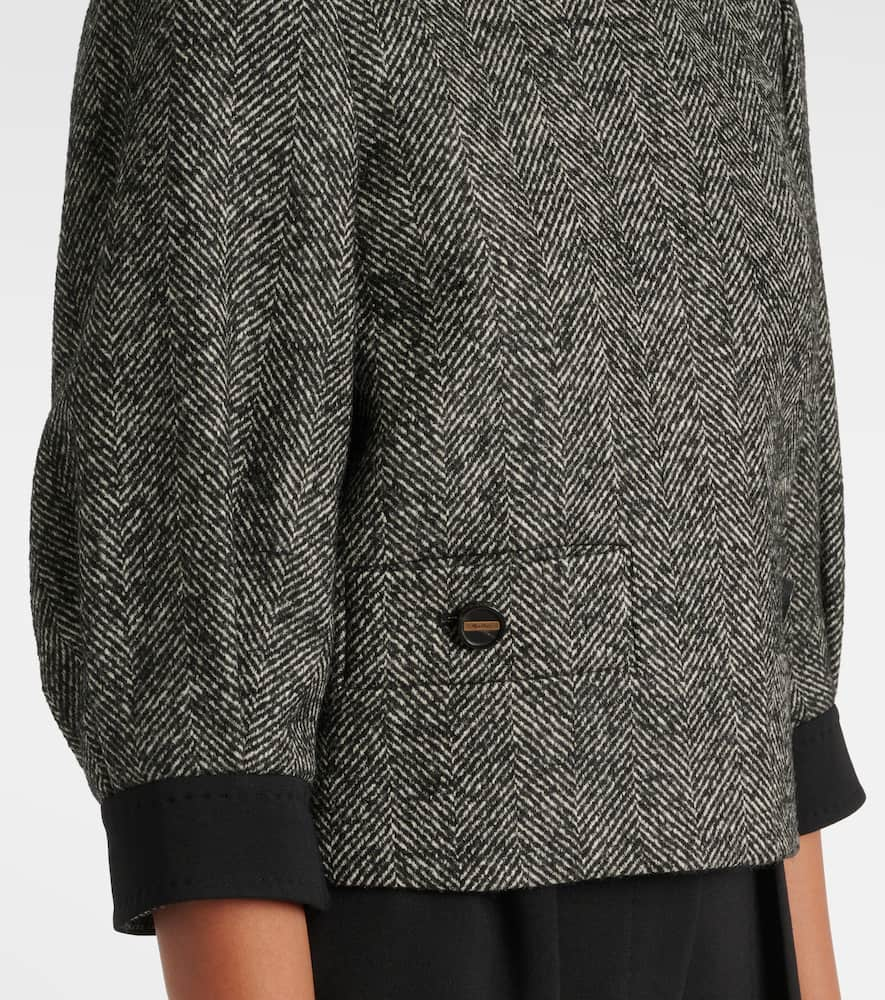 Max Mara Gattini chevron boucl√É¬© jacket