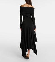 Max Mara Gerla off-shoulder jersey maxi dress