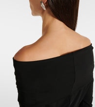 Max Mara Gerla off-shoulder jersey maxi dress
