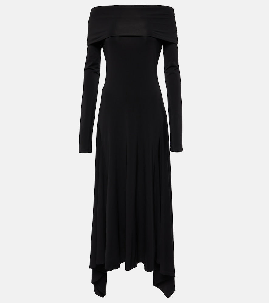 Max Mara Gerla off-shoulder jersey maxi dress. Max Mara Gerla 露肩针织长裙
