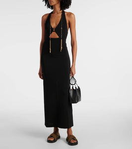Max Mara Ghiotto cutout halterneck maxi dress