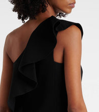 Max Mara Giacomo ruffled sabl√É¬© minidress