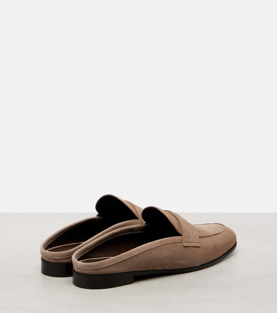 Max Mara Goccia suede mules