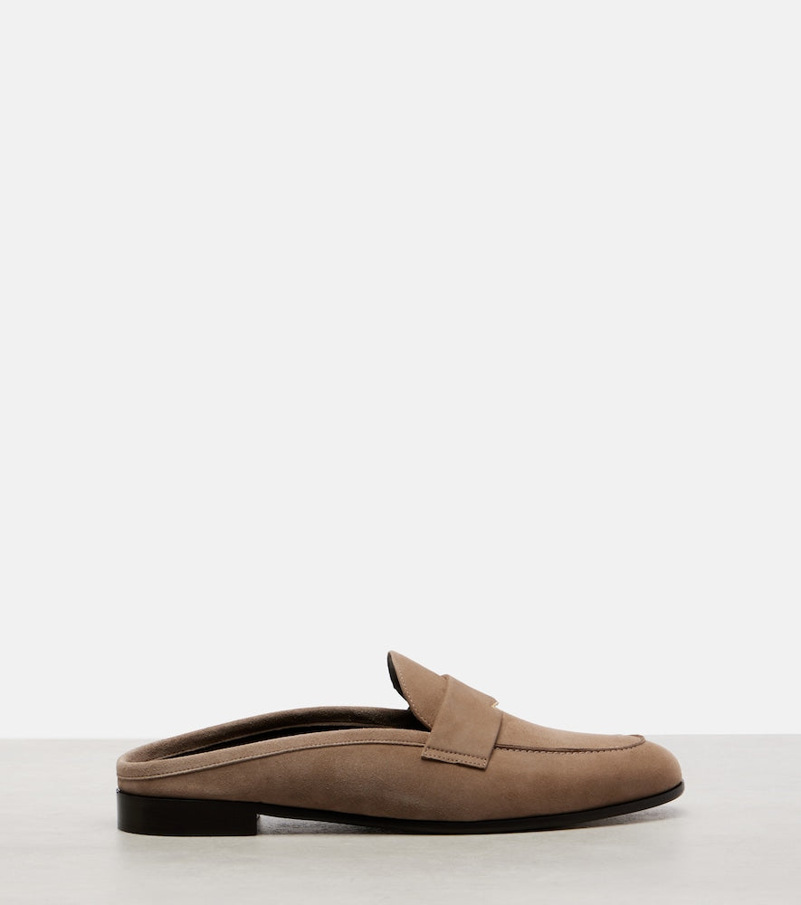 Max Mara Goccia suede mules