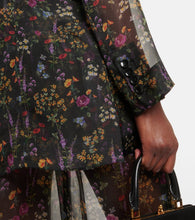 Max Mara Jabot floral silk organza blouse