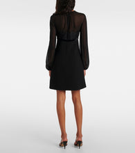 Max Mara Jader sabl√É¬© and silk georgette minidress