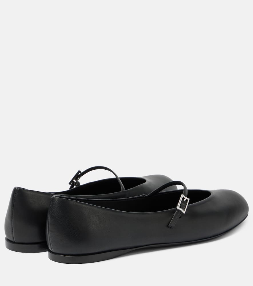 Max Mara Leather Mary Jane ballet flats