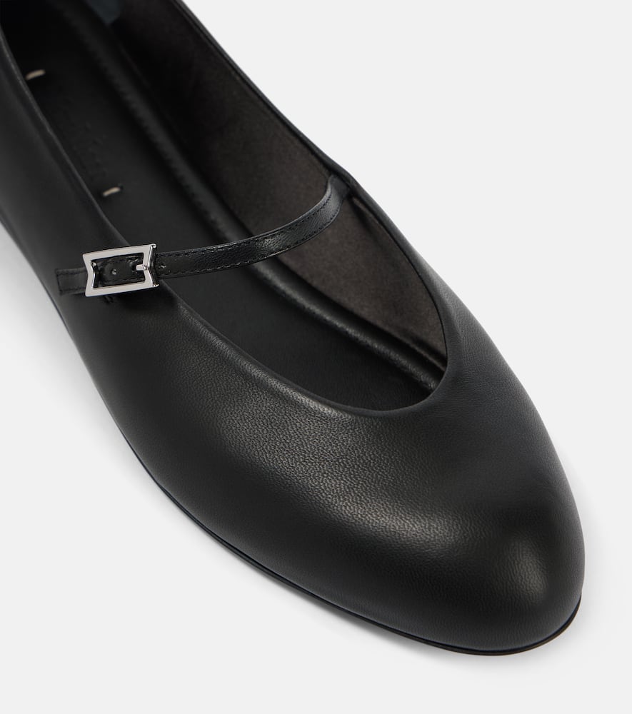 Max Mara Leather Mary Jane ballet flats