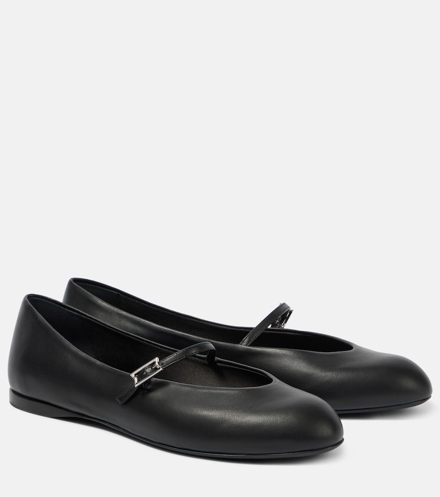 Max Mara Leather Mary Jane ballet flats