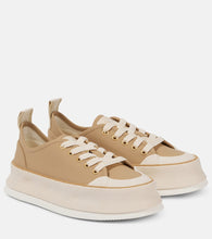 Max Mara Leather platform sneakers - Max Mara 皮革厚底运动鞋