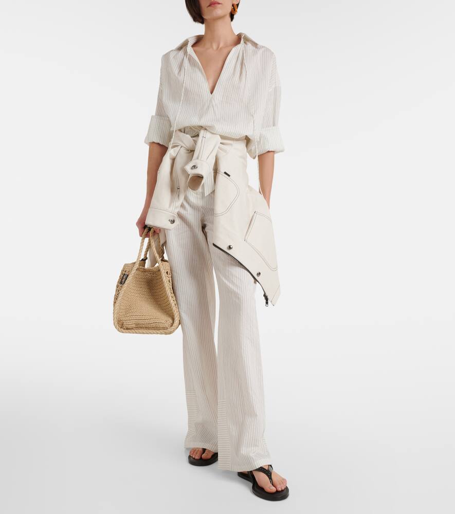 Max Mara Leather thong sandals