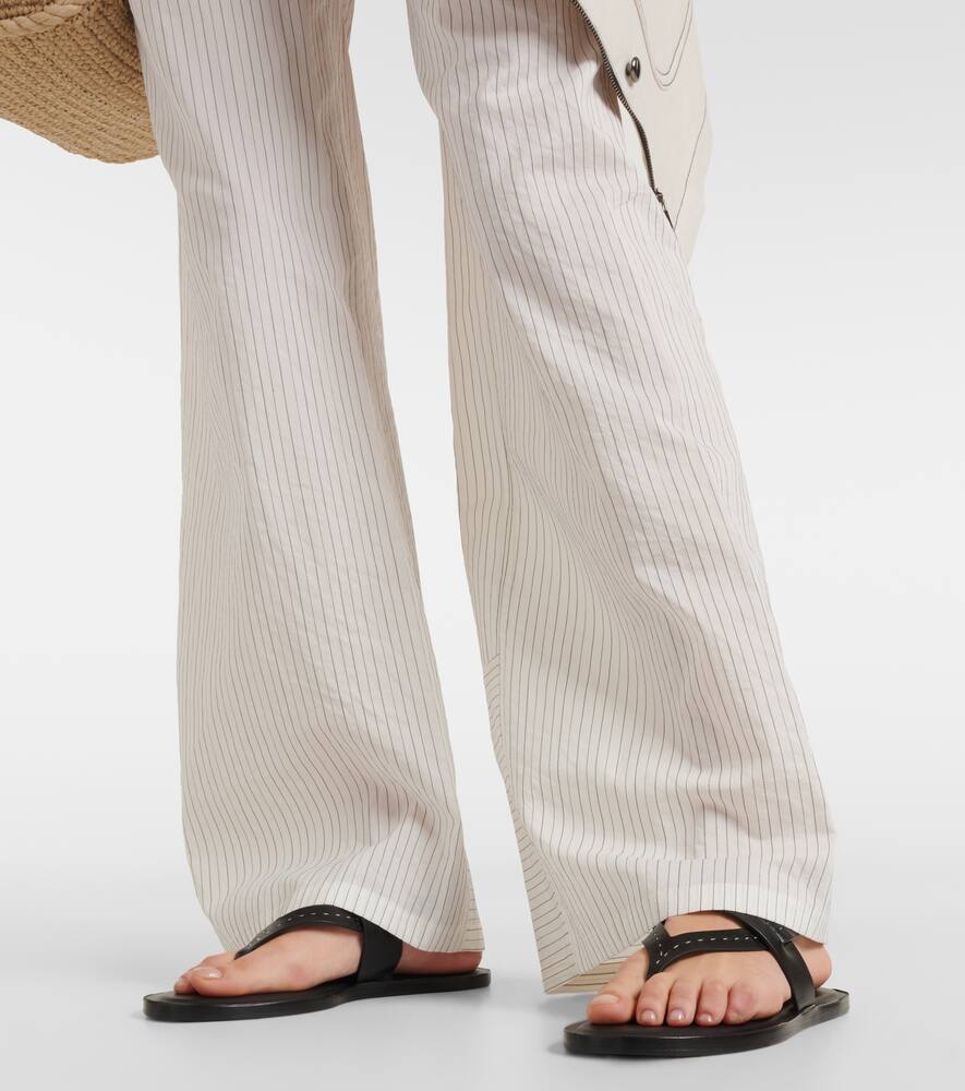 Max Mara Leather thong sandals