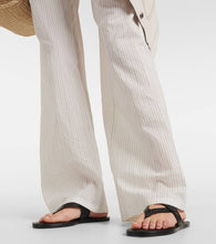 Max Mara Leather thong sandals