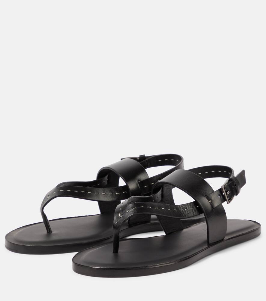 Max Mara Leather thong sandals