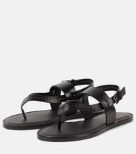 Max Mara Leather thong sandals