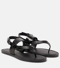 Max Mara Leather thong sandals